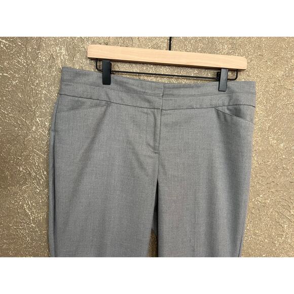 LOFT by Ann Taylor Gray Dress Pants Career Workwear Size 8 Petite - Picture 3 of 6